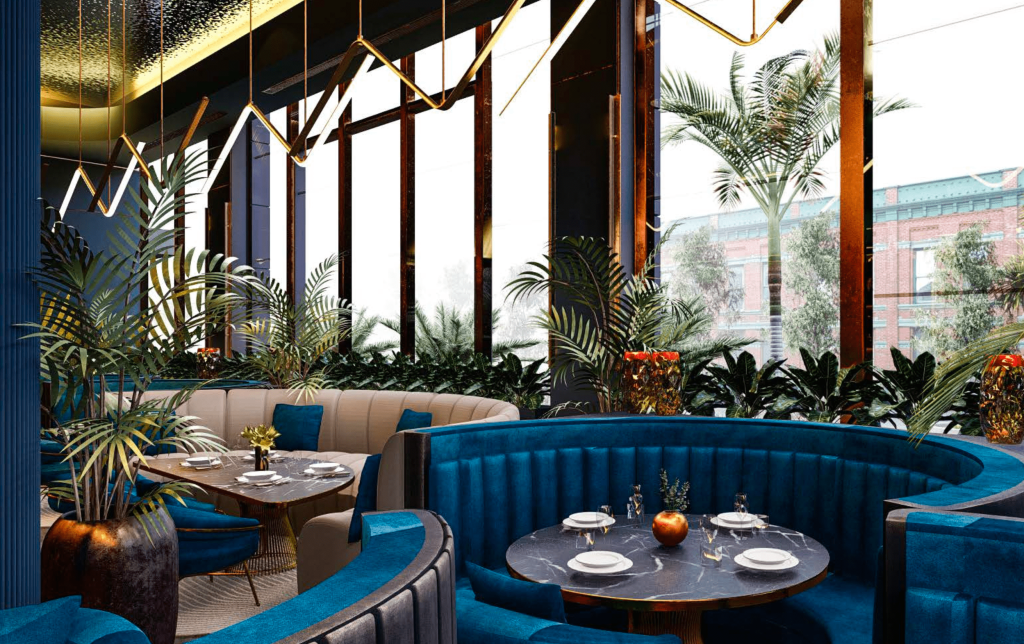 Interior entertainment area